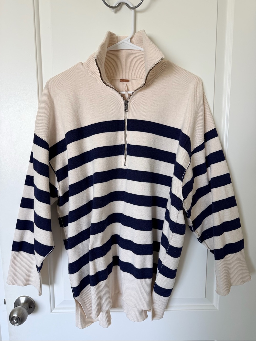 Free People Oversized Half Zip Pullover